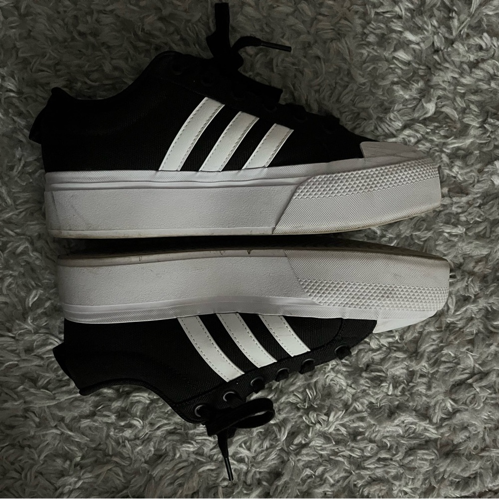 Adidas Black and White platform  Sneakers